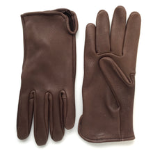 Load image into Gallery viewer, White Tail Deerskin Gloves - Chocolate Brown - Leather Gloves Made in the USA