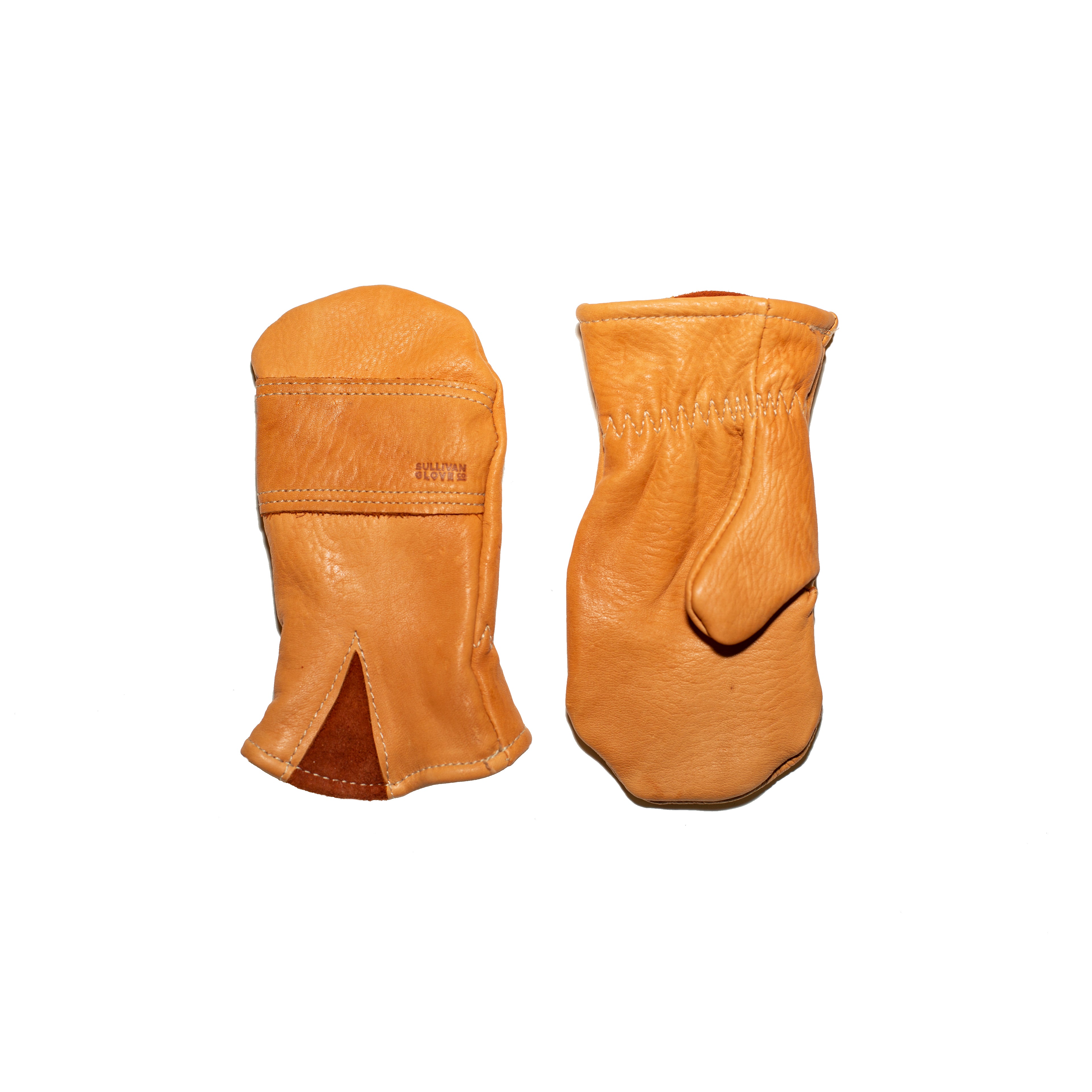 Beautiful deerskin mittens for children