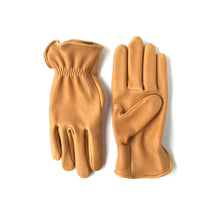 Load image into Gallery viewer, saddle tan deerskin leather gloves roper style